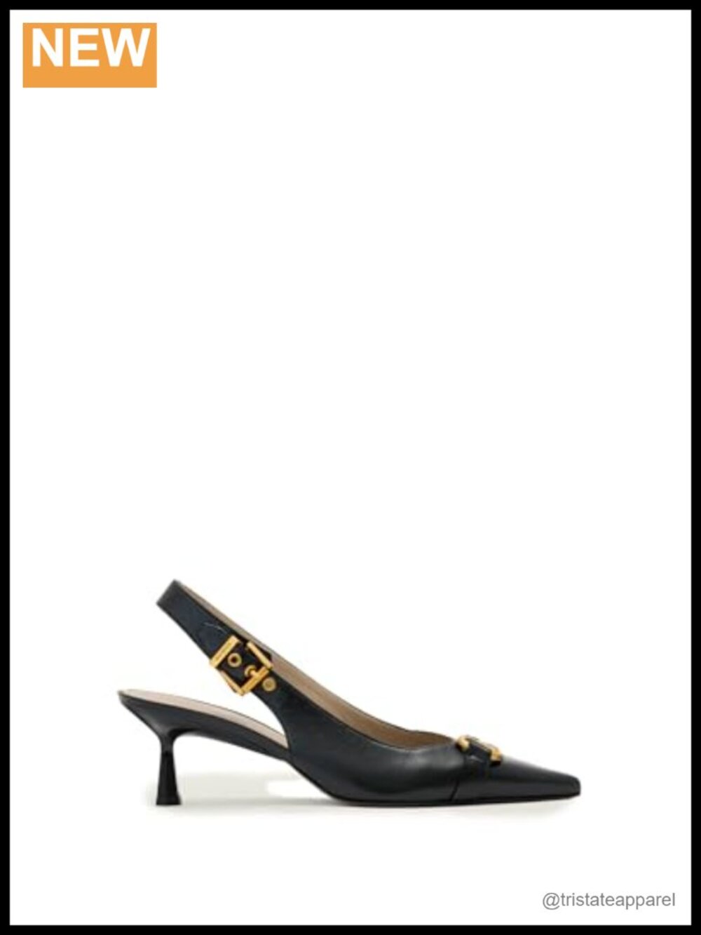 Womens Hera Slingback Shoe Pointed Toe Buckle Business Casual